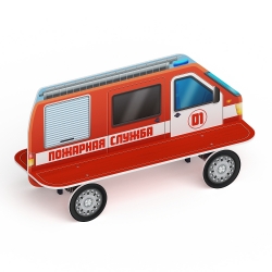 Скамейка детская Пожарная машина  МФ 41.03.01-01 по цене 31690 руб., 