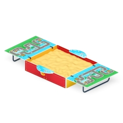 Песочница с крышкой Игра (средняя) ИО 5.01.11-06 - фото, описание, цена