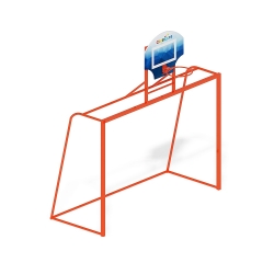 Ворота мини футбольные с баскетбольным щитом СО 2.60.03 - фото, описание, цена