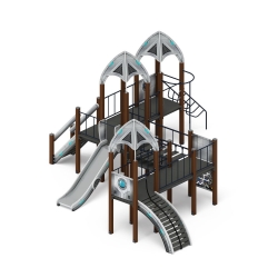 Детский игровой комплекс «Космопорт (серый)» ДИК 2.14.07-01 - фото, описание, цена