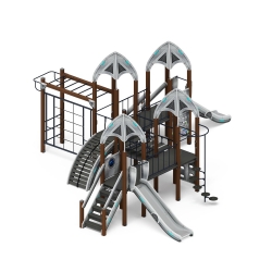Детский игровой комплекс «Космопорт (серый)» ДИК 2.14.07-11 - фото, описание, цена