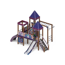 Детский игровой комплекс «Замок» (Пиксель) 2.18.02-03 по цене 535490 руб., 