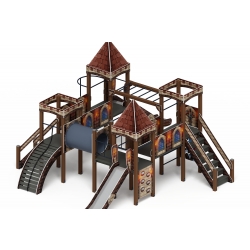 Детский игровой комплекс «Замок» (Средневековый) 2.18.02-12 H=1500