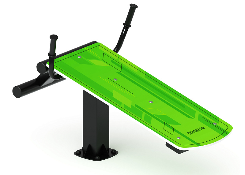 Лавка для пресса (зеленый) - Уличный тренажер - СТ 002-12 по цене 24390 руб., 